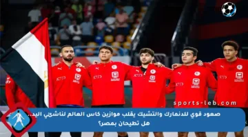 صعود قوي للدنمارك والتشيك يقلب موازين كأس العالم لناشئي اليد.. هل تطيحان بمصر؟